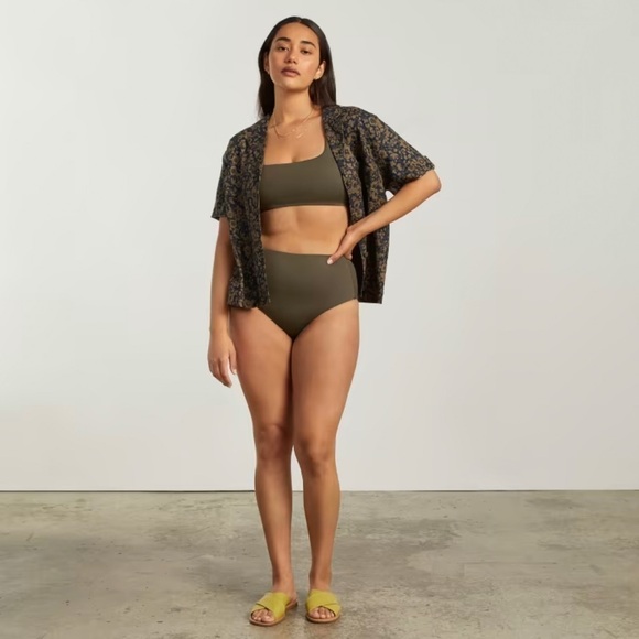 Everlane The High-Rise Hipster Bottom NWT Size  Large in Beech SOLD OUT ONLINE - Picture 5 of 10